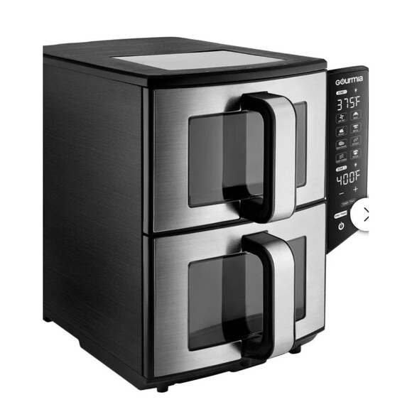 Gourmia 11-QT. Dual Basket Air Fryer with Smart Finish & 4-Layer Cooking NEW - Picture 2 of 12